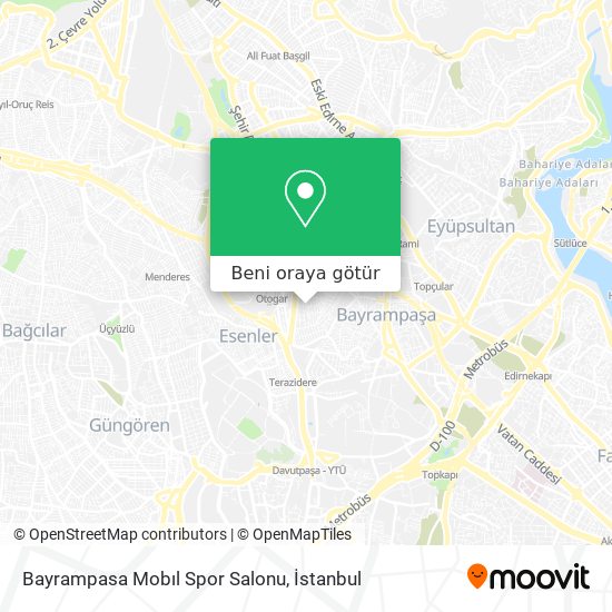 Bayrampasa Mobıl Spor Salonu harita