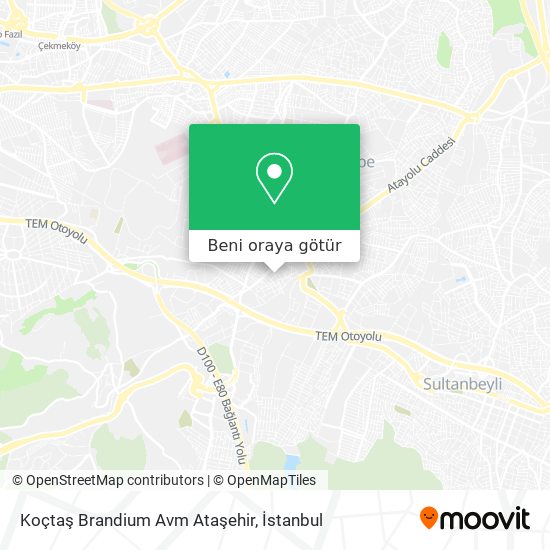 Koçtaş Brandium Avm Ataşehir harita