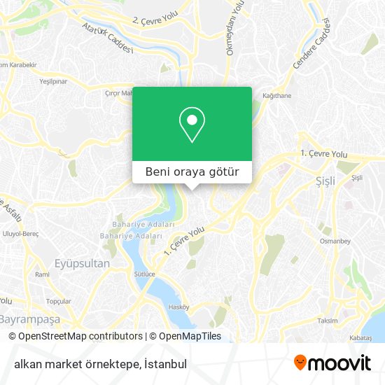 alkan market örnektepe harita
