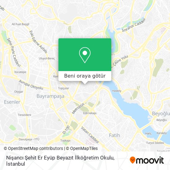 Nişancı Şehit Er Eyüp Beyazıt İlköğretim Okulu harita