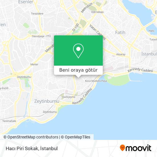 Hacı Piri Sokak harita