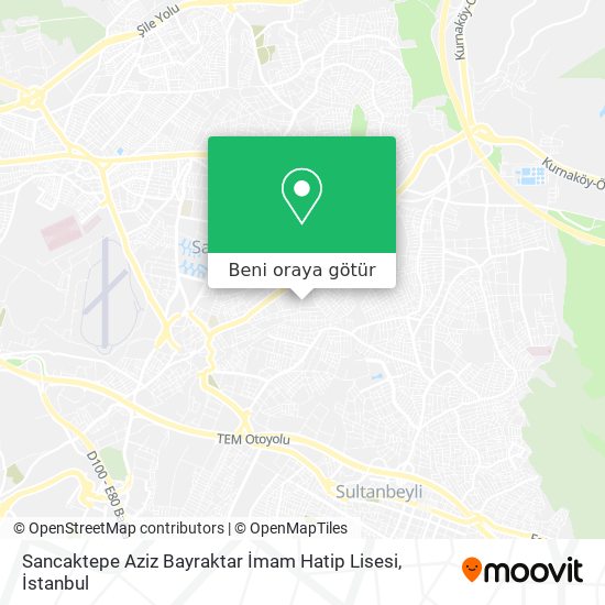 Sancaktepe Aziz Bayraktar İmam Hatip Lisesi harita