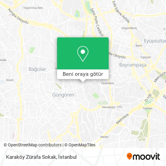 Karaköy Zürafa Sokak harita