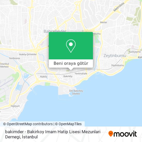 bakimder - Bakirkoy Imam Hatip Lisesi Mezunlari Dernegi harita