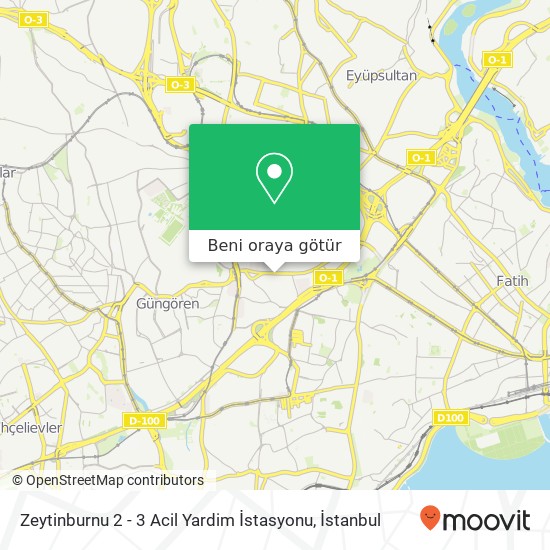 Zeytinburnu 2 - 3 Acil Yardim İstasyonu harita