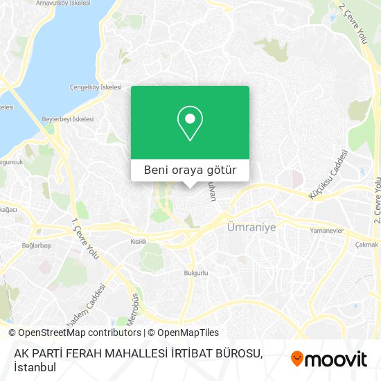 AK PARTİ FERAH MAHALLESİ İRTİBAT BÜROSU harita