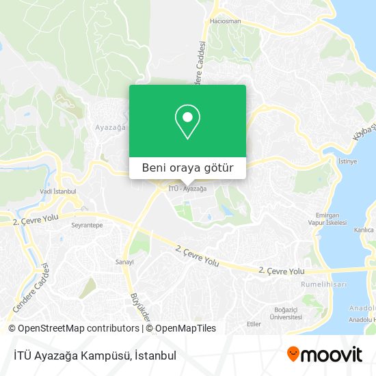 İTÜ Ayazağa Kampüsü harita
