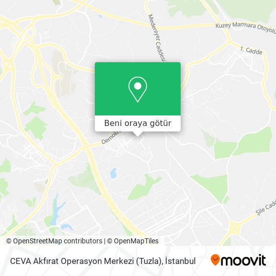 CEVA Akfırat Operasyon Merkezi (Tuzla) harita