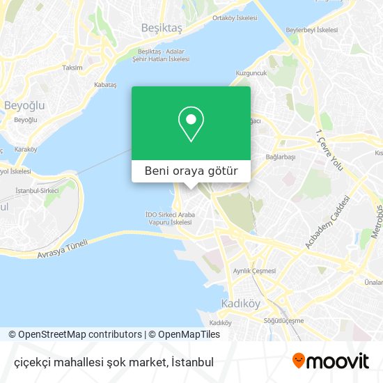 çiçekçi mahallesi şok market harita