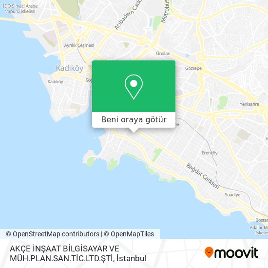 AKÇE İNŞAAT BİLGİSAYAR VE MÜH.PLAN.SAN.TİC.LTD.ŞTİ harita