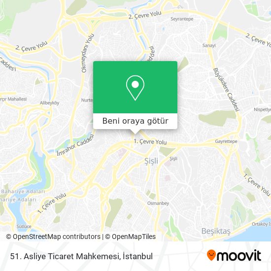 51. Asliye Ticaret Mahkemesi harita