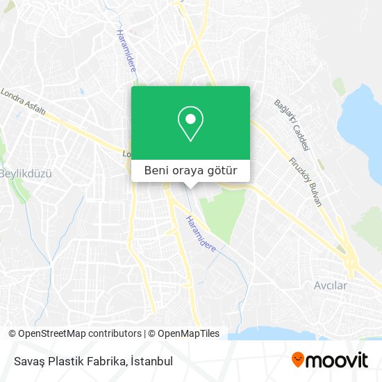 Savaş Plastik Fabrika harita
