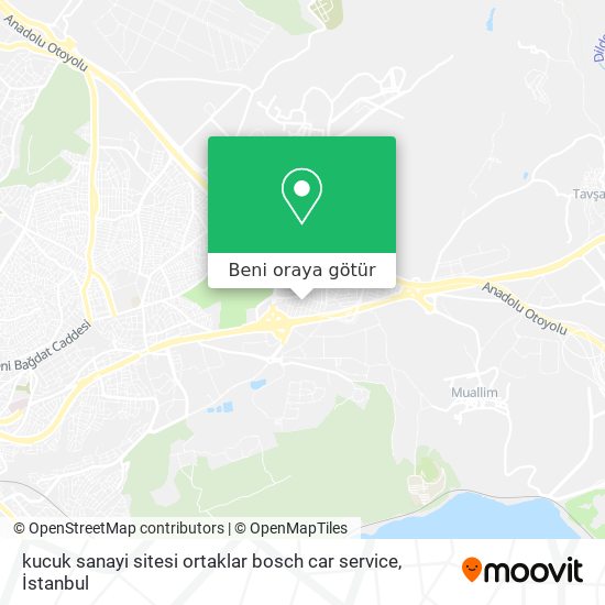 kucuk sanayi sitesi ortaklar bosch car service harita