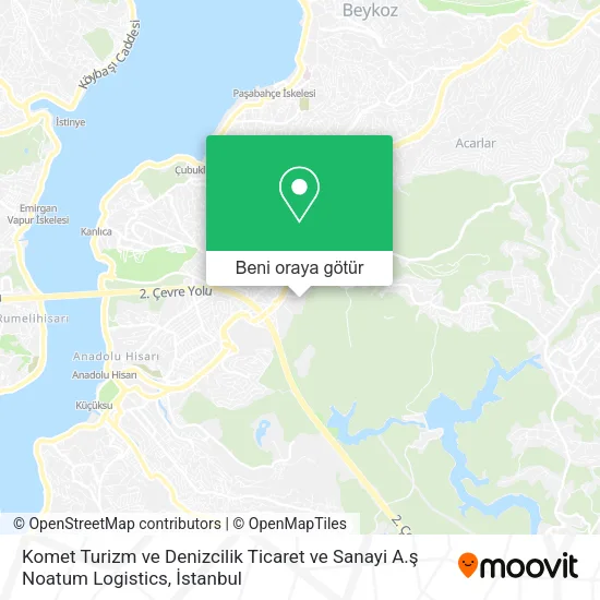 Komet Turizm ve Denizcilik Ticaret ve Sanayi A.ş Noatum Logistics harita