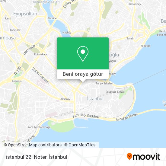istanbul 22. Noter harita