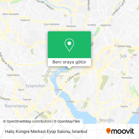 Haliç Kongre Merkezi Eyüp Salonu harita