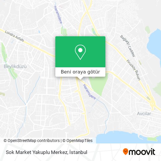 Sok Market Yakuplu Merkez harita