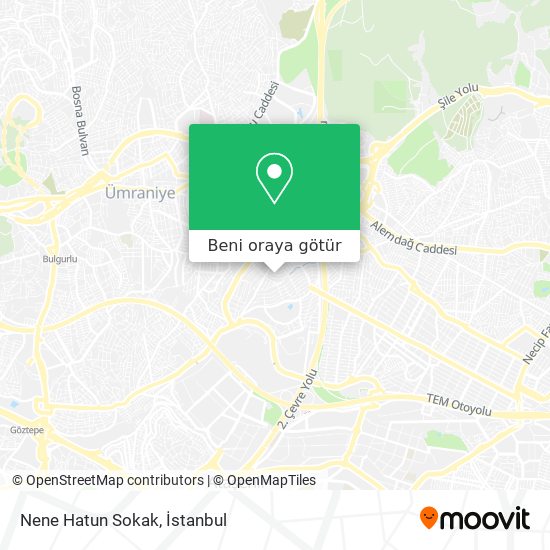 Nene Hatun Sokak harita