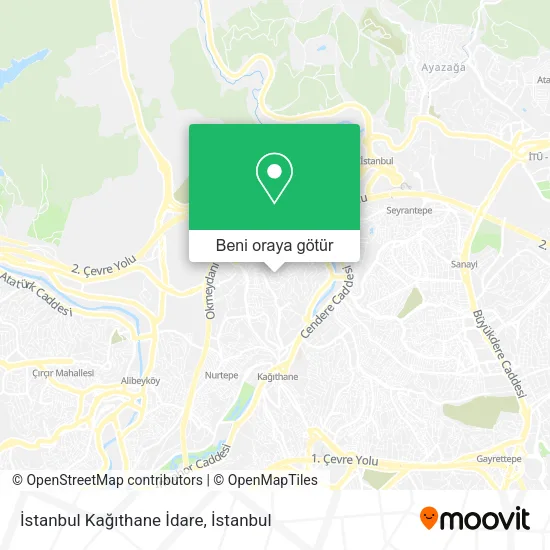 İstanbul Kağıthane İdare harita