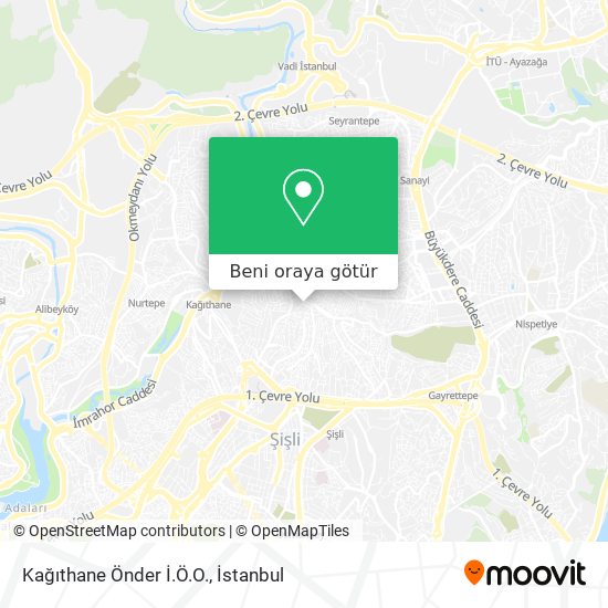 Kağıthane Önder İ.Ö.O. harita