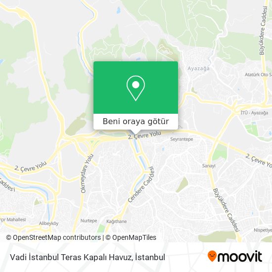 Vadi İstanbul Teras Kapalı Havuz harita