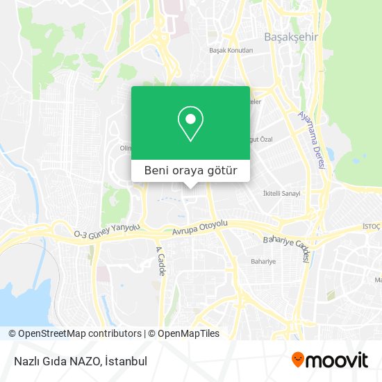 Nazlı Gıda NAZO harita