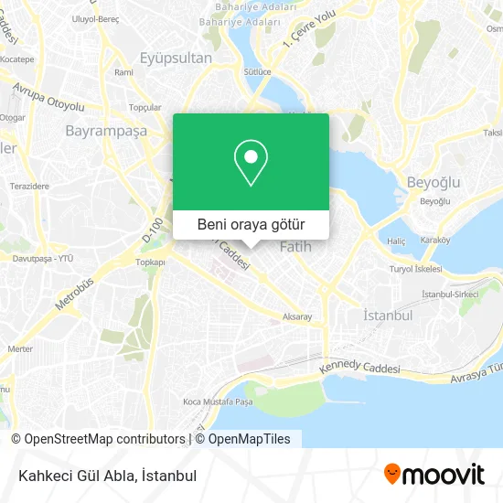 Kahkeci Gül Abla harita