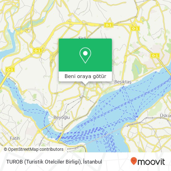 TUROB (Turistik Otelciler Birligi) harita