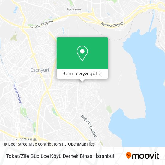 Tokat / Zile Güblüce Köyü Dernek Binası harita