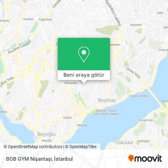 BOB GYM Nişantaşı harita