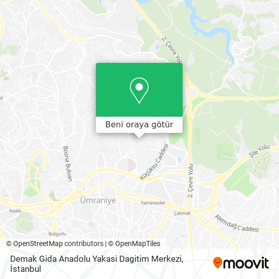 Demak Gida Anadolu Yakasi Dagitim Merkezi harita