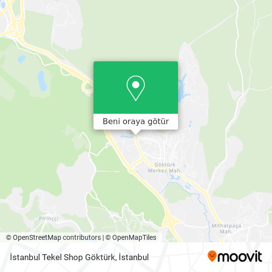 İstanbul Tekel Shop Göktürk harita