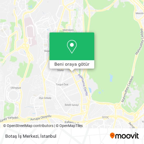 Botaş İş Merkezi harita
