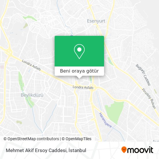 Mehmet Akif Ersoy Caddesi harita
