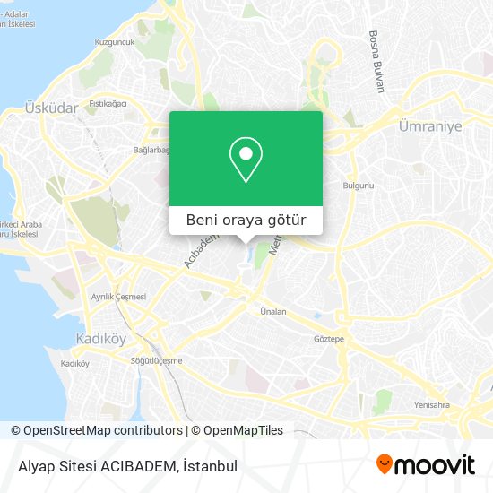 Alyap Sitesi ACIBADEM harita