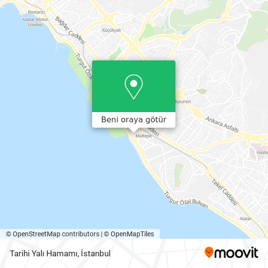 Tarihi Yalı Hamamı harita
