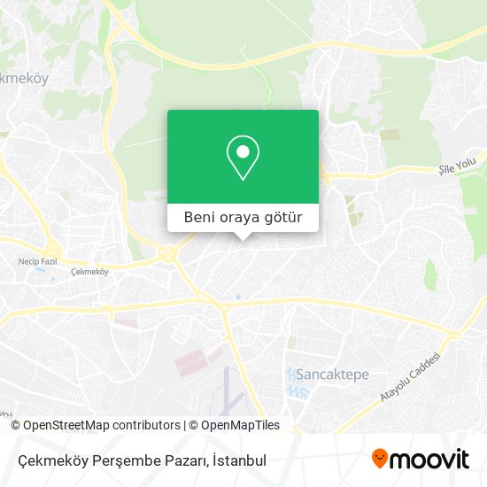 Çekmeköy Perşembe Pazarı harita