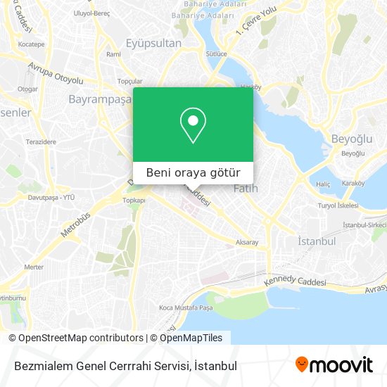 Bezmialem Genel Cerrrahi Servisi harita