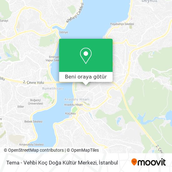 Tema - Vehbi Koç Doğa Kültür Merkezi harita