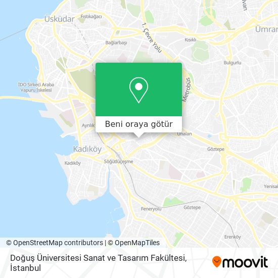 Doğuş Üniversitesi Sanat ve Tasarım Fakültesi harita
