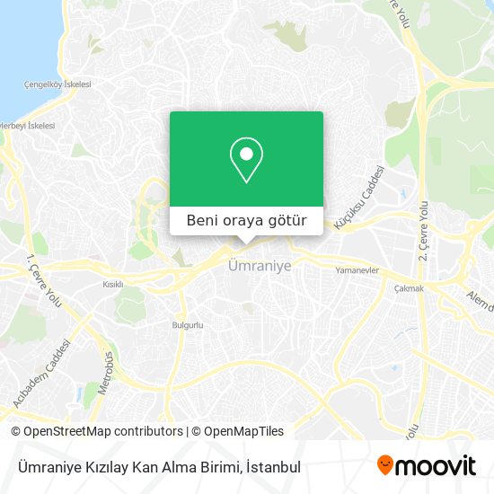 Ümraniye Kızılay Kan Alma Birimi harita
