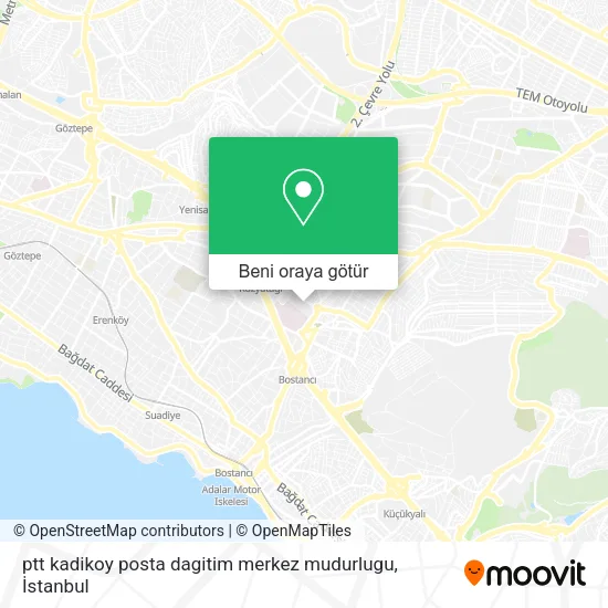 ptt kadikoy posta dagitim merkez mudurlugu harita