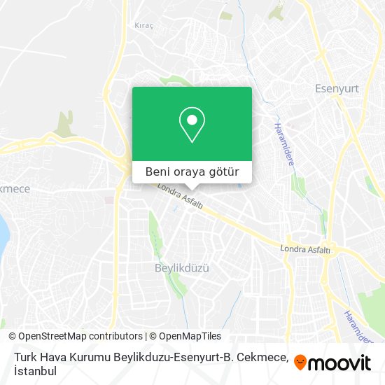 Turk Hava Kurumu Beylikduzu-Esenyurt-B. Cekmece harita