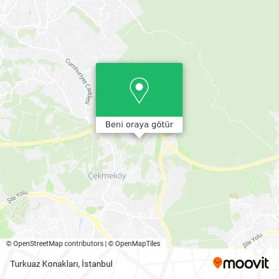 Turkuaz Konakları harita