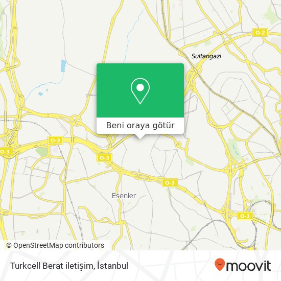 Turkcell Berat iletişim harita