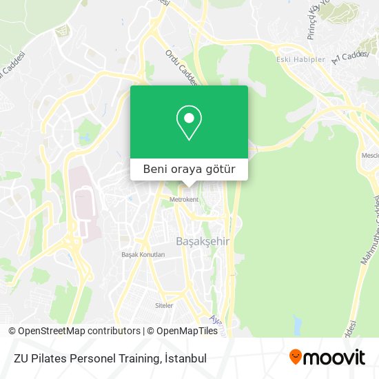 ZU Pilates Personel Training harita