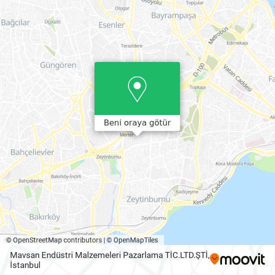 Mavsan Endüstri Malzemeleri Pazarlama TİC.LTD.ŞTİ harita