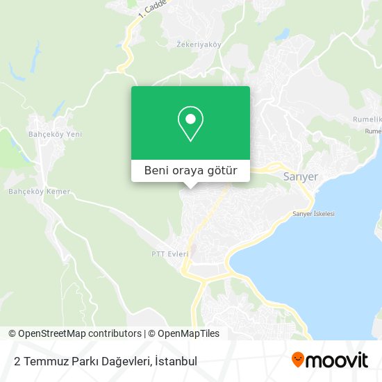 2 Temmuz Parkı Dağevleri harita
