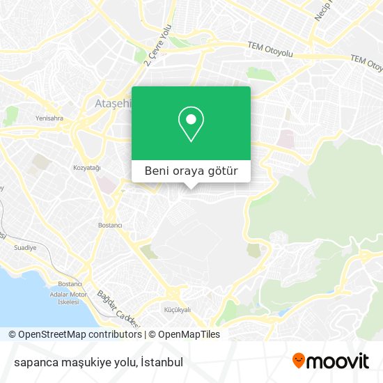 sapanca maşukiye yolu harita