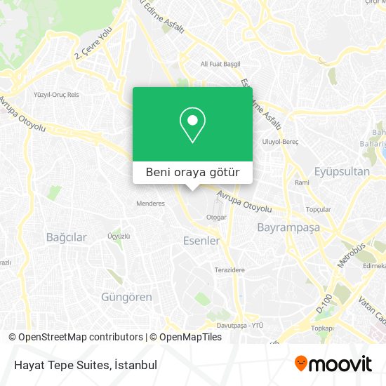 Hayat Tepe Suites harita